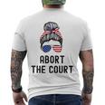 Abort The Court Pro Choice Support Roe V Wade Feminist Body Men's Back Print T-shirt