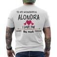 Alondra Name To My Wonderful Alondra Men's T-Shirt Back Print