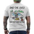 And She Lived Happily Ever After Men's Crewneck Short Sleeve Back Print T-shirt