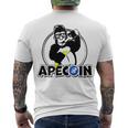 Apecoin Funny Men's Crewneck Short Sleeve Back Print T-shirt