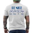 Be Nice Get Lots Of Sleep Drink Plenty Of Water Men's Crewneck Short Sleeve Back Print T-shirt