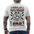 Being An Electrician Is An Honor Being A Dad Is Priceless Men's Crewneck Short Sleeve Back Print T-shirt