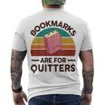 Bookmarks Are For Quitters Men's Crewneck Short Sleeve Back Print T-shirt