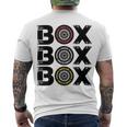 Box Box Box F1 Tyre Compound V2 Design Men's Crewneck Short Sleeve Back Print T-shirt