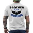 Brother Of The Groom Great Gift For The Brother Of The Awesome Groom Men's Crewneck Short Sleeve Back Print T-shirt