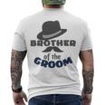 Brother Of The Groom Matching Bridal Party For Family Men's Crewneck Short Sleeve Back Print T-shirt