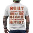 Built By Black History African American Pride Men's Crewneck Short Sleeve Back Print T-shirt