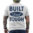 Mens Built Dad Tough Build Dad Car Guys Mechanic Workout Gym V2 Men's T-shirt Back Print