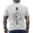 Compass Travel Lover Men's Crewneck Short Sleeve Back Print T-shirt