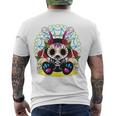 Day Of The Dead Dia De Los Muertos Bunny Sugar Skull Men's Back Print T-shirt