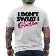 I Dont Sweat I Glisten For Fitness Or The Gym Men's Back Print T-shirt