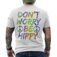 Donut Worry Be Happy Men's Crewneck Short Sleeve Back Print T-shirt