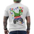 Easter Dinosaur Happy Eastrawr Easter Saurus Rex Men's Crewneck Short Sleeve Back Print T-shirt