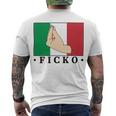 Ficko Italian Hand Sign Men's Crewneck Short Sleeve Back Print T-shirt