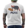 Funny Cookie Raccoon Food Lover Men's Crewneck Short Sleeve Back Print T-shirt