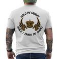 Hold My Crown While I Finish My Chemo V5 Men's Crewneck Short Sleeve Back Print T-shirt