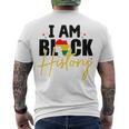 I Am Black History V2 Men's Crewneck Short Sleeve Back Print T-shirt