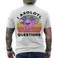 I Axlotl Questions Cute Axlotl V2 Men's Crewneck Short Sleeve Back Print T-shirt