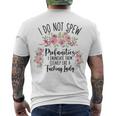 I Do Not Spew Profanities Men's Crewneck Short Sleeve Back Print T-shirt