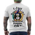 I Really Like Wizard Penguin Ok Men's Crewneck Short Sleeve Back Print T-shirt