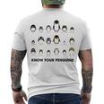 Know Your Penguins Men's Crewneck Short Sleeve Back Print T-shirt