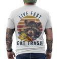 Live Fast Eat Trash 789 Shirt Men's Crewneck Short Sleeve Back Print T-shirt