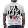 Live Laugh Bark 9 Trending Shirt Men's Crewneck Short Sleeve Back Print T-shirt