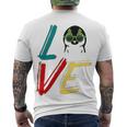 Love The Xmas Penguin Men's Crewneck Short Sleeve Back Print T-shirt