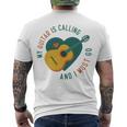 My Guitar Is Calling I Must Go 526 Trending Shirt Men's Crewneck Short Sleeve Back Print T-shirt