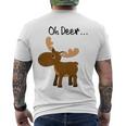 Oh Deer Cute Deer Save Wildlife Men's Back Print T-shirt