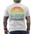 Penny Farthing Cycologist Funny Vintage Biking Cyclogist Cyclist Cycling Road Bike Mtb Men's Crewneck Short Sleeve Back Print T-shirt