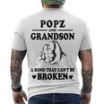 Popz Grandpa Popz And Grandson A Bond That Cant Be Broken Men's T-Shirt Back Print