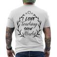 Premium I Love Teaching Snow Much Men's Crewneck Short Sleeve Back Print T-shirt