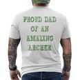 Proud Dad Of An Amazing Archer School Pride Men's Back Print T-shirt