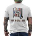 This Is How I Roll Librarian Bookworm Reading Library Men's Back Print T-shirt