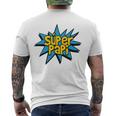 Super Papi Comic Book Superhero Spanish Dad Graphic Men's Back Print T-shirt