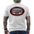 Survivor Men's Crewneck Short Sleeve Back Print T-shirt