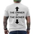 The Owner Of The Boner Men's Crewneck Short Sleeve Back Print T-shirt