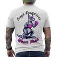 Tough Kangaroos Wear Pink In Support Of Breast Cancer Awareness Men's Crewneck Short Sleeve Back Print T-shirt