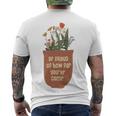 Trending On Summer Floral Women Trending Men's Crewneck Short Sleeve Back Print T-shirt