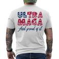 Ultra Maga And Proud Of It A Ultra Maga And Proud Of It V5 Men's Crewneck Short Sleeve Back Print T-shirt