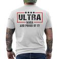 Vintage Ultra Maga And Proud Of It Men's Crewneck Short Sleeve Back Print T-shirt