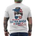 Yes Im An Ultra Maga Girl Proud Of It Usa Flag Messy Men's Crewneck Short Sleeve Back Print T-shirt