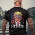 2024 Trump 4Th Of July S Merica Men's Back Print T-shirt Gifts for Old Men