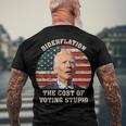 4Th Of July Bidenflation The Cost Of Voting Stupid Biden Men's T-shirt Back Print Gifts for Old Men