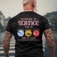 According To Science This Is Pro Choice Reproductive Rights Men's Back Print T-shirt Gifts for Old Men