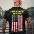 Aircraft Carrier Uss Nimitz Cvn-68 Veterans Day Father Day T-Shirt Men's Crewneck Short Sleeve Back Print T-shirt Gifts for Old Men
