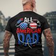 Mens All American Dad 4Th Of July Fathers Day Men Matching Family Men's T-shirt Back Print Gifts for Old Men