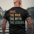 Annis Name Shirt Annis Family Name Men's Crewneck Short Sleeve Back Print T-shirt Gifts for Old Men