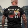 Anti Joe Biden Ultra Maga The Return Of The Great Maga King V2 Men's Crewneck Short Sleeve Back Print T-shirt Gifts for Old Men